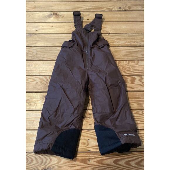 Columbia Bib Snow Pants Size 4T Kid’s Brown